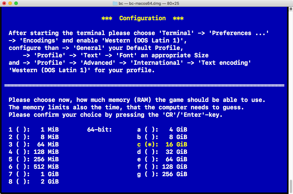 Configuration macOS